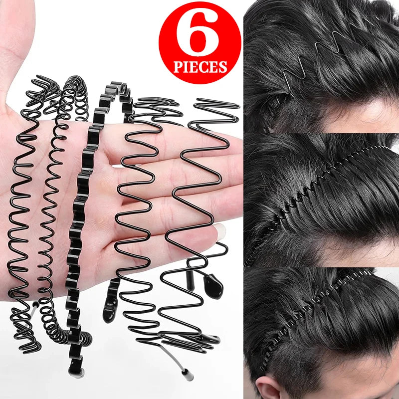 6/1 Uds. Banda para el cabello de Metal de moda para