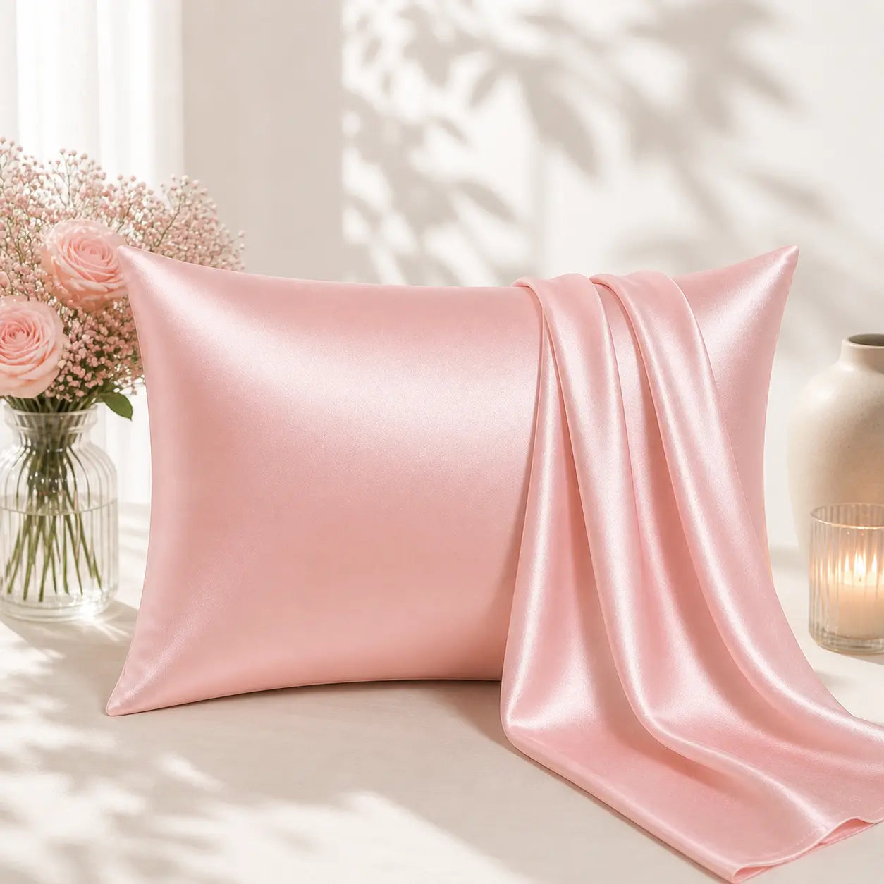 100% Mulberry Silk Pillowcase - 22 Momme, 6A, Made in USA