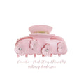 Avery Anderson Camila Pink Marble Hair Claw Clip Eco-Friendly Acetate Large Flower Clips for Fine & Thick Hair Strong Hold Stylish Jaw Clip Handmade in South Korea Gift Idea