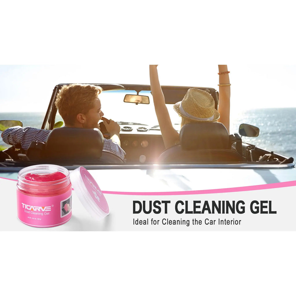 TICARVE Car Cleaning Gel Detailing Putty Car Putty Auto Detailing Tools Car Interior Cleaner Cleaning Slime Car Accessories Keyboard Cleaner Rose/Nt WT: 5.6 Oz (160 Gr)
