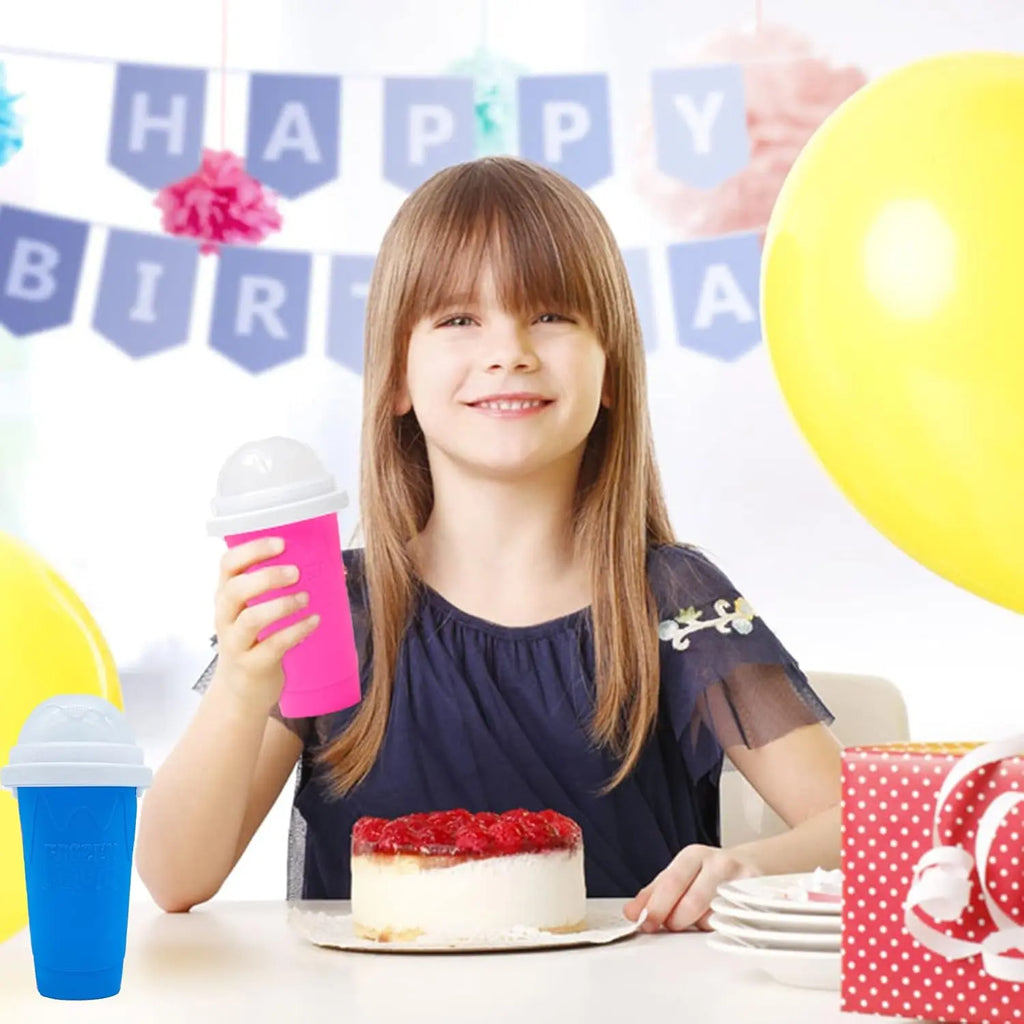 Magic Slushy Maker Squeeze Cup Slushie Maker Homemade Milk Shake Maker Cooling Cup Squee DIY It for Everyone