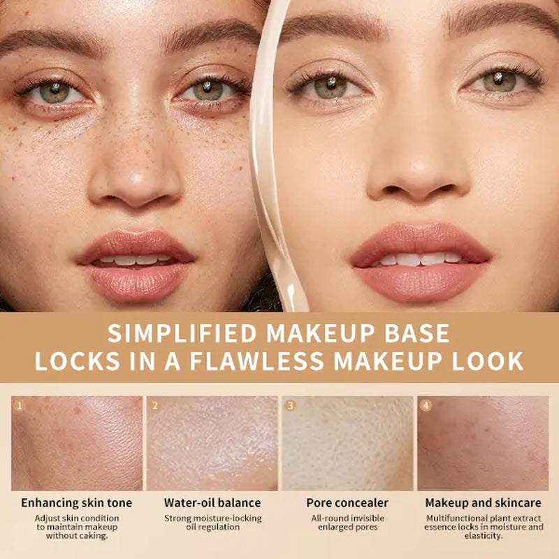 Liquid Foundation - Full Coverage, Soft Matte, Longwear, Waterproof, Sweat-Proof Natural Looking Finish Makeup Clear Lightweight Concealer Flawless
