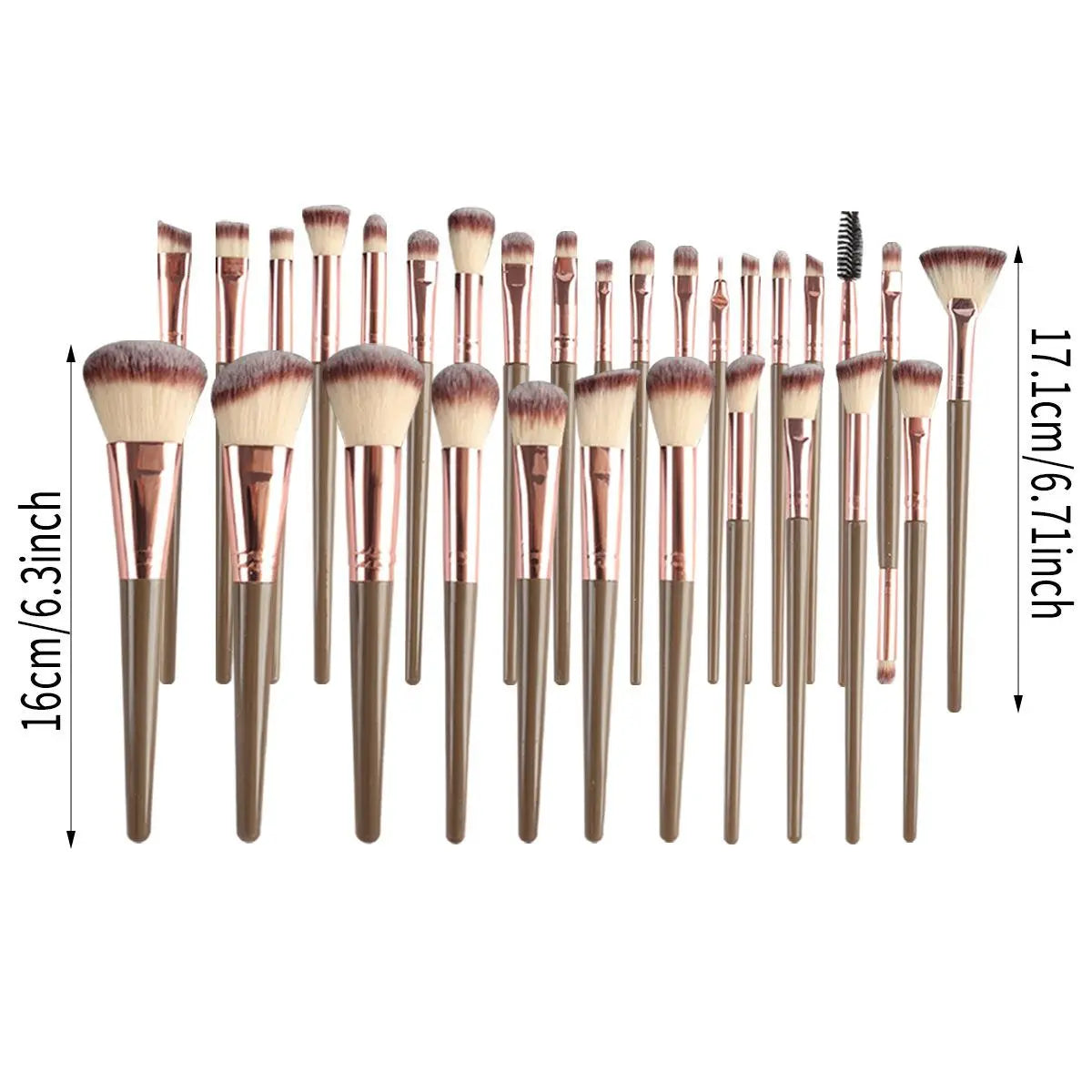 Beauty Tool Set Includes Makeup Brush Sponge, Makeup Brushes, Beauty Blender, Finger Puffs, Cushion Compact, Powder Puff, Cleansing Puff, Hair Tie, Travel Bag, Makeup Tools Set