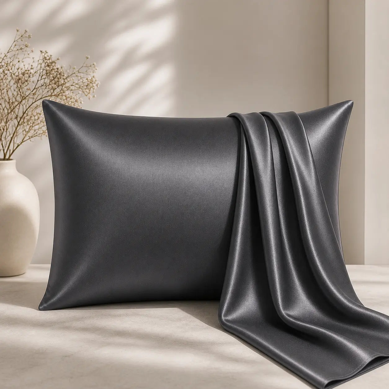 100% Mulberry Silk Pillowcase - 22 Momme, 6A, Made in USA