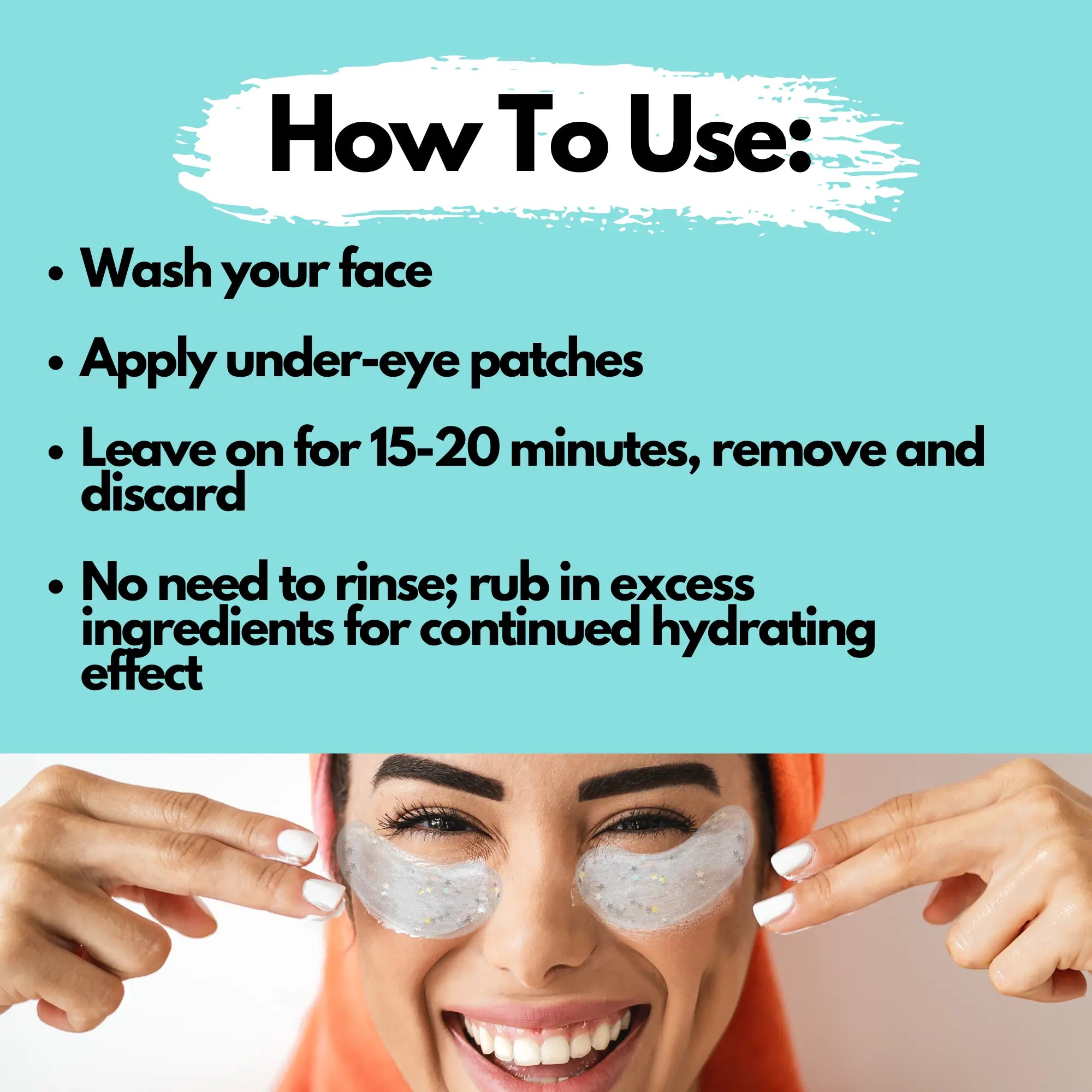 Rosie Claire Cosmetics Bright Eyes Collagen and Hyaluronic Acid under Eye Patches Soothing
