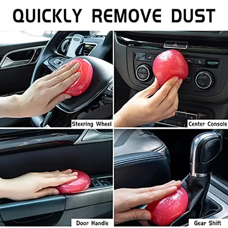 TICARVE Car Cleaning Gel Detailing Putty Car Putty Auto Detailing Tools Car Interior Cleaner Cleaning Slime Car Accessories Keyboard Cleaner Rose/Nt WT: 5.6 Oz (160 Gr)