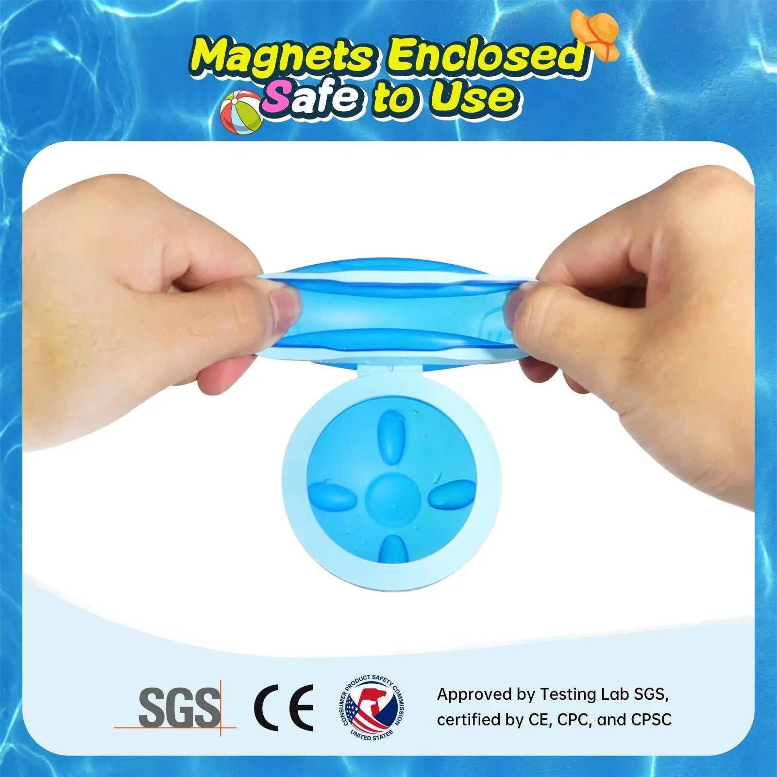 Reusable Water Balloons, Magnetic Silicone Refillable Water Splash Balls, Quick-Fill, Durable & Leak-Proof Water Toy for Outdoor Summer Fun