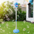 Bubble Machine Toys for Kids, Outdoor Bubble Blower Toy with Adjustable Stand, Bubble Maker with LED Lights, Garden Birthday Wedding Summer Party Bubble Toy